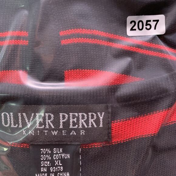 Women‎ Silk Blend Boxy Knit Top Black Red New England Coastal Old Money Preppy - Picture 10 of 10